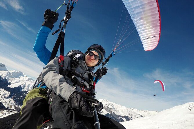DAVOS: Paragliding For 2 Passengers - Together In The Air! (Video&Photos Incl.) - Experience the Swiss Alps from a New Perspective: Paragliding for Two in Davos