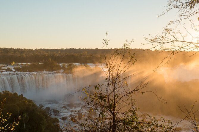 Dawn at Iguassu Falls Brazil Side - Key Points