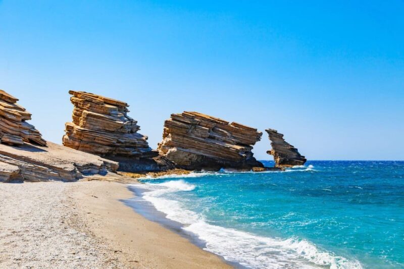 Day Boat Trip: Preveli-Triopetra- Agios Pavlos from Rethymno - Triopetra: The Iconic Three Rocks