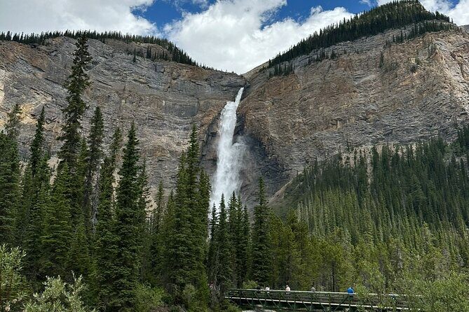 Day Trip to Takakkaw Falls Emerald Lake Natural Bridge Banff - Key Points