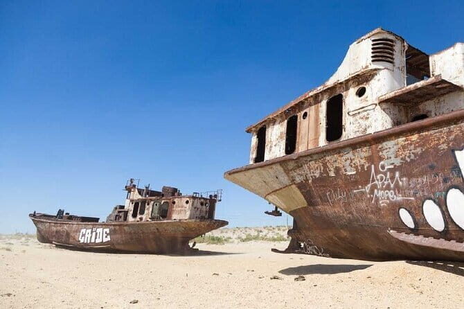 Daytrip From Khiva to Aral Sea Cemetery Of Ships . All In One - Key Points