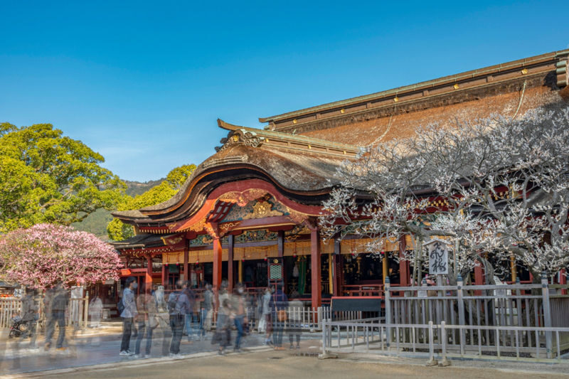 Dazaifu Tenmangu & Yanagawa Full-Day Boat Tour - Kamado Shrine: a green finish, sometimes at dusk