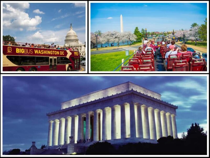 DC: Hop-on Hop-off, Arlington Walking Tour, and Night Tour - Exploring the Sights on Your Schedule