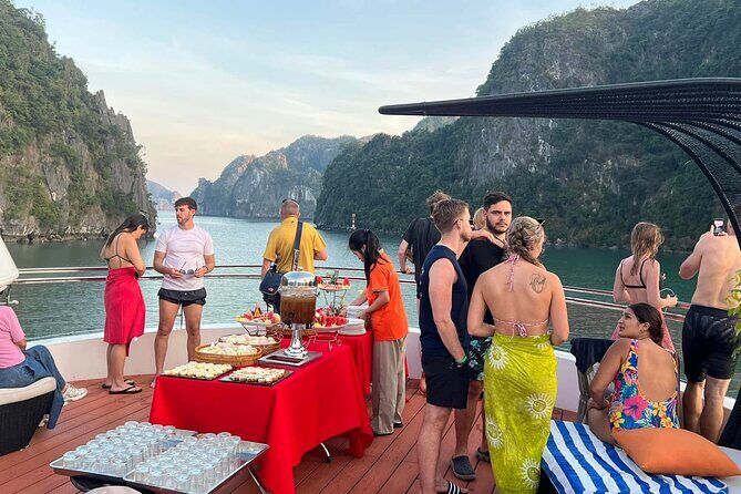 D'Charme Luxury Day Cruise Discover the MOST Stunning Lan Ha Bay - Afternoon Activities & Sunset View