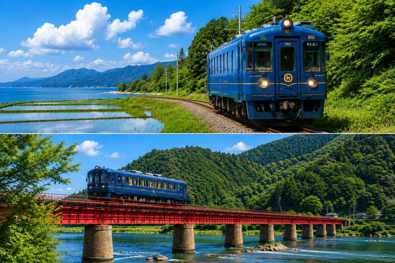 Departing from Kyoto: Sea of Kyoto x Japan Sea Scenic Views - Amanohashidate, Mikata Goko, Sea Sightseeing Train, and Seafood Market Day Tour - The Aomatsu-go train along the coast