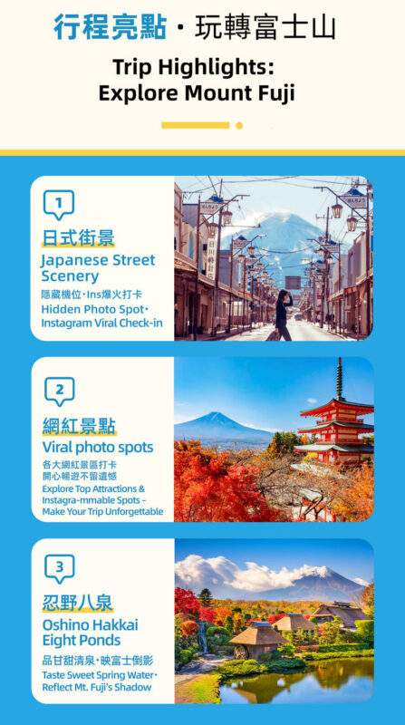 Departing from Tokyo: Mount Fuji 7 Major Scenic Spots Natural Scenery Day Tour - What the bus tour takes off your hands