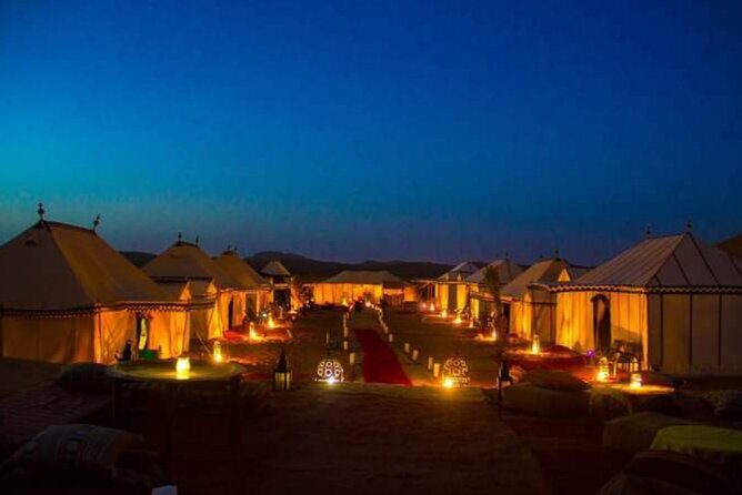 Desert Camp Stay 1 Night Package (Jeep+Camel+Hi-tea+Cultural Event+Dinner+B'Fast - Experience the Desert in Rajasthan: A Night at the Luxury Camps in Sam