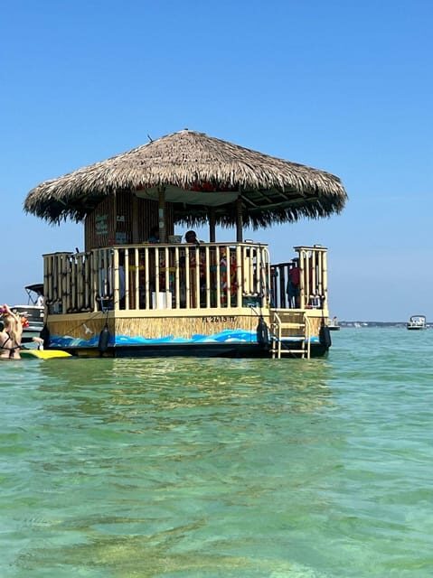 Destin: Sunset Crab Island & Dolphin Tour on Tiki Vessel - Destin: Sunset Crab Island & Dolphin Tour on Tiki Vessel