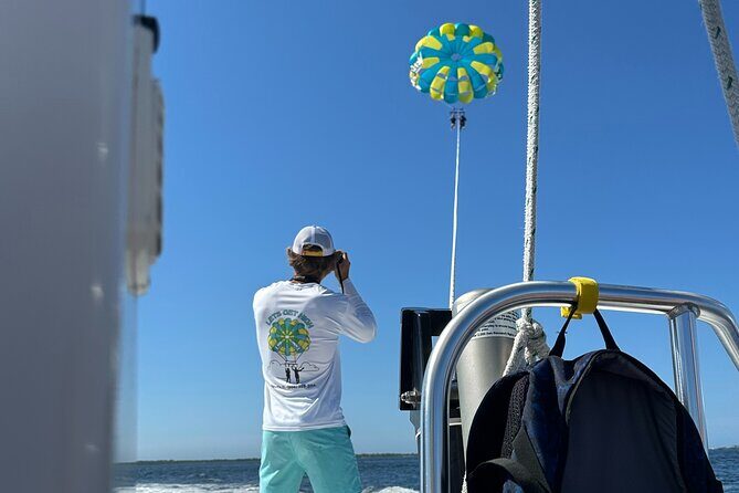 Destin X Parasailing- Departing from Destin Harbor - Experience Destin X Parasailing: A Thrilling Perspective on the Emerald Coast