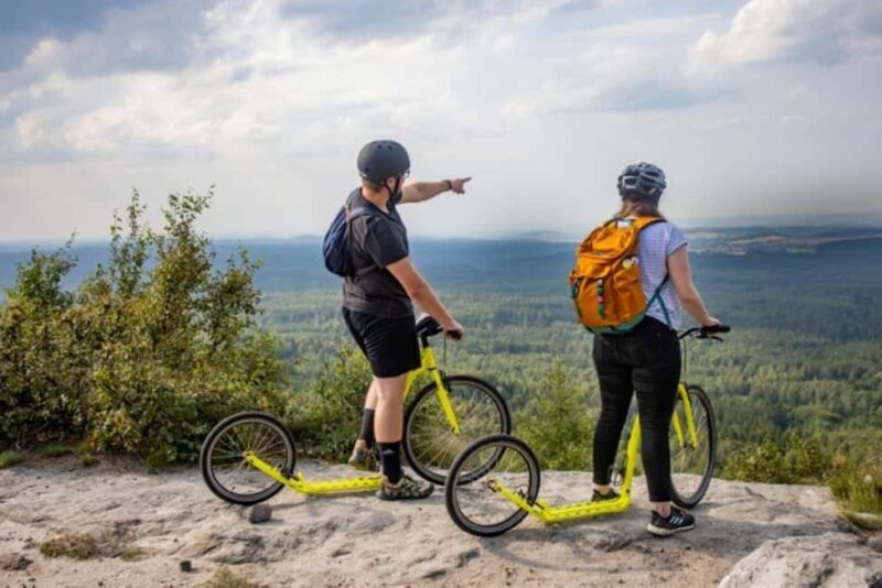 Dín: Bohemian Switzerland Scooter Downhill Tour - Key Points