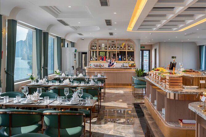 Discover Ha Long Bay on Leona 5-Star Day Cruise with Jacuzzi - Sunset Party and Return