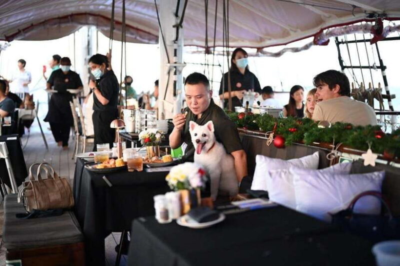 Dog Cruise onboard a Tall Ship with 4 Course Meal - FAQ