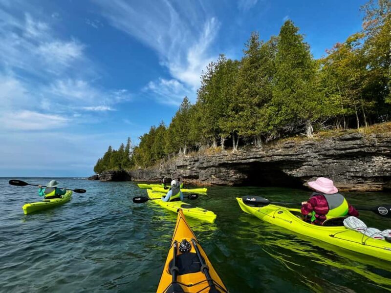 Door County: Cave Point & Whitefish Dunes Kayak Tour - Key Points