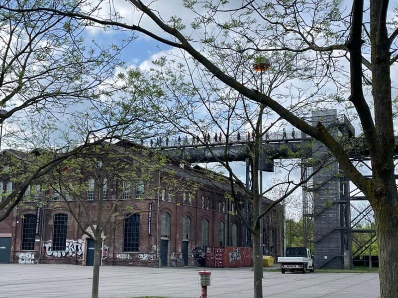 Dortmund: Skywalk and blast furnace backdrop - A Closer Look at the Dortmund Skywalk and Blast Furnace Tour