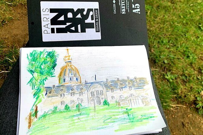 Drawing workshop/creative notebook during a walk from the Invalides to the Petit Palais - Why This Tour Is a Great Fit