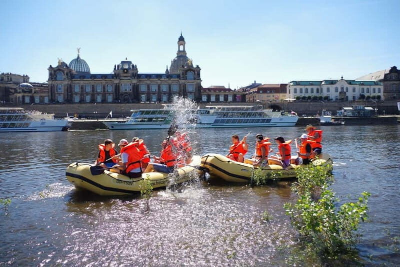 Dresden: Im Schlauchboot von "Blaues Wunder" bis DD-Altstadt - Key Points
