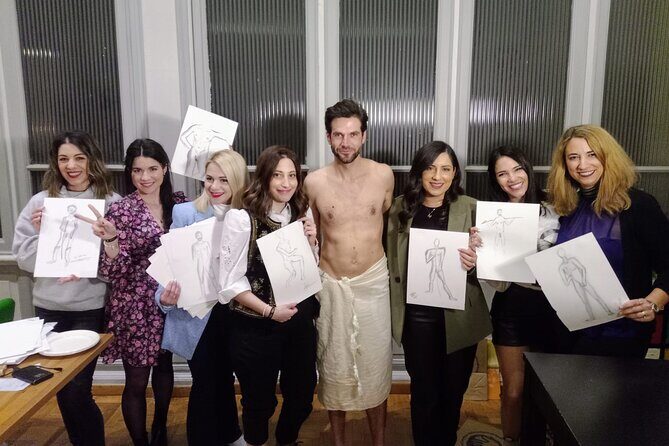 Drink & Draw in 17th century palace with Gorgeous Nude Male Model - Pricing and Value