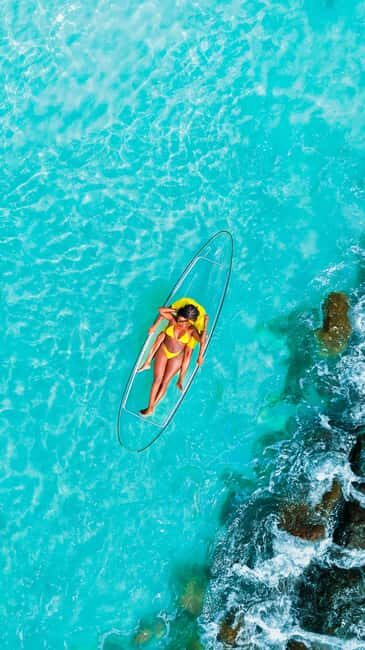 Drone Clear Kayak Barbados Photoshoot - Key Points