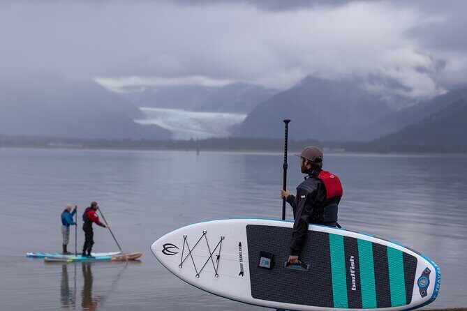 Dry-Suit Paddle board in Juneau with Mendenhall Glacier Views - A Truly Unique Way to See Juneau: Paddleboarding in Front of the Mendenhall Glacier