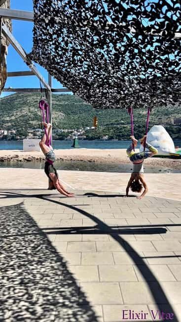 Dubrovnik: Private Aerial Fitness Class on the Beach - Key Points