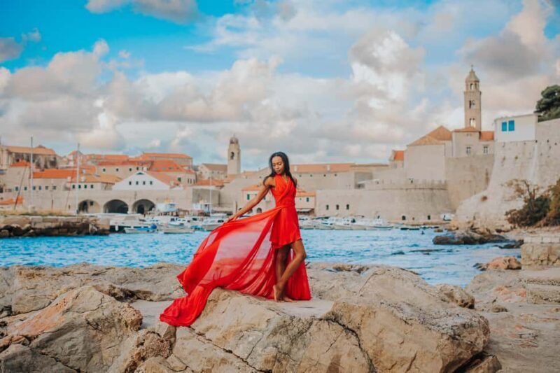 Dubrovnik: Private Flying-dress Photoshoot - An Authentic Dubrovnik Experience