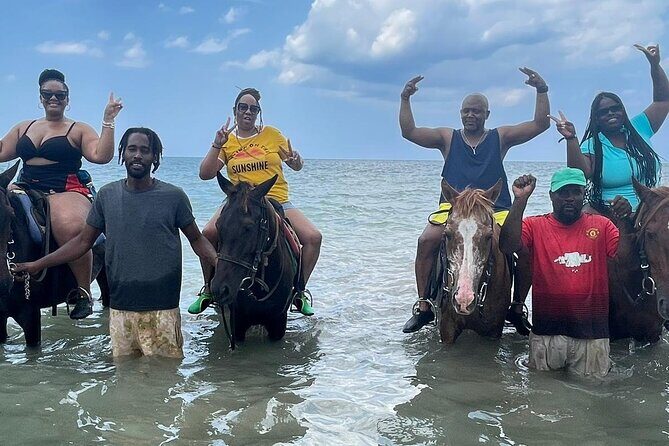 Dunns River Falls and Horseback Riding Tour from Montego Bay - Key Points