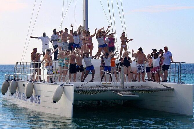 Dunn's River Falls Party Cruise, Blue Hole with Snorkeling, free beverages - Key Points