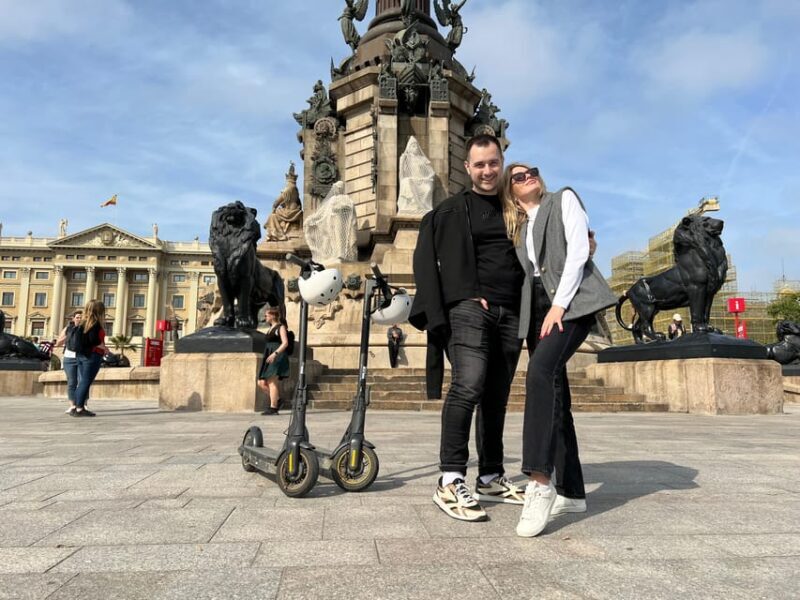 E-Scooter Guided Exploration of Barcelona - Quick Overview