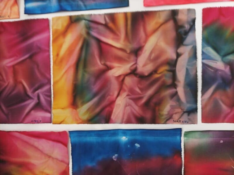 Easy Fabric Dyeing at clothing designer's cozy home - An In-Depth Look at the Fabric Dyeing Experience in Lapland