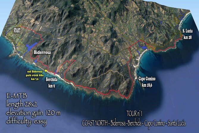 Easy ride to Biderosa, Berchida, & Capo Comino, with Electric Mountain Bikes - Exploring the Details of the Sardinian Coast by E-Bike
