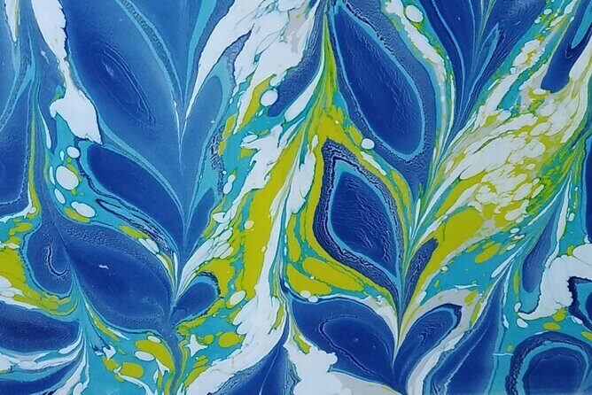 Ebru Marble Art / Ancient technique of marble painting on water - Experience the Magic of Ebru Marble Art on Terceira