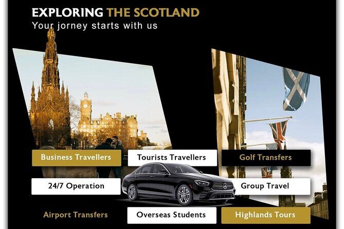 Edinburgh Airport Transfer to or Anywhere in Uk - Key Points