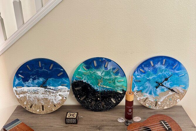 Epoxy Resin Ocean Clock Workshop in Maui - Key Points