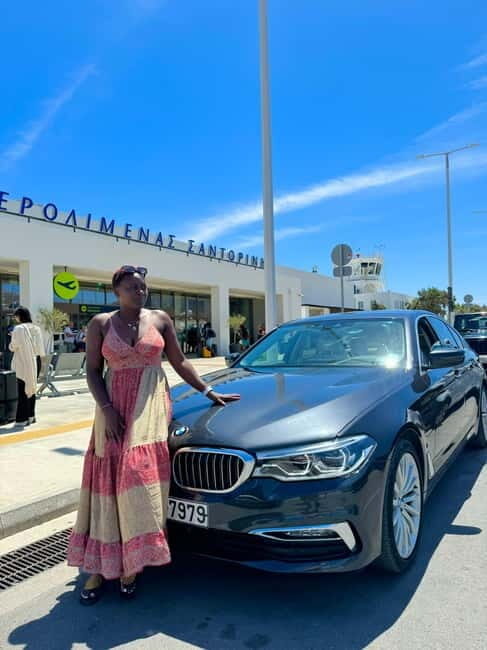 Escape the Cruise with the BMW - Exploring Santorini in Style: The BMW Experience