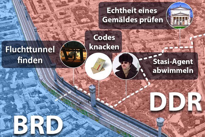 Escaping and spying on the Berlin Wall Scavenger hunt - Discover Berlins Wall and Spy Stories with a Unique Scavenger Hunt