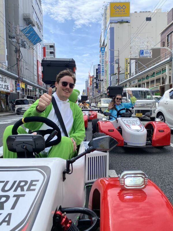 EV Osaka Street Cart Adventure - Namba from a low seat