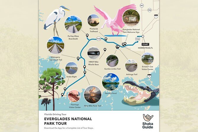 Everglades National Park Self-Guided Audio Tour - Detailed Breakdown of the Itinerary