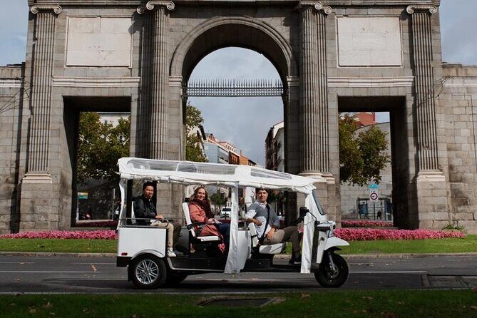 "Exclusive Panoramic Views of Madrid in Tuk Tuk with pickup" - A Fun and Informative Way to See Madrid
