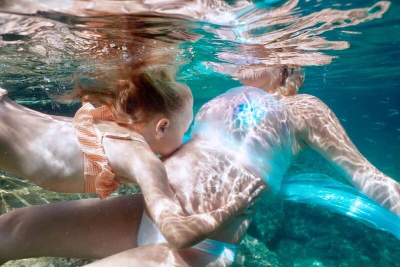 Exclusive underwater photo shoot in the sea near Palmain a turquoise blue bay - The Experience in Detail