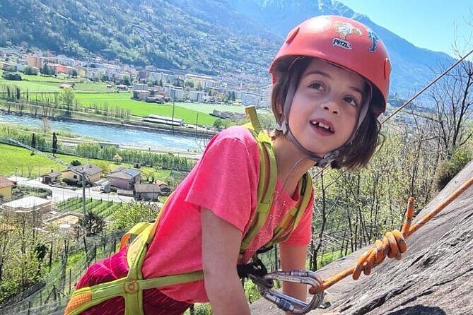 Family rock climbing near Locarno - Who Should Think Twice?