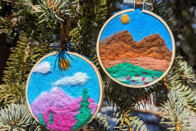 Felted Landscape Ornament Art Kit in Estes Park - A Creative Escape in Estes Park: The Felted Landscape Ornament Art Kit