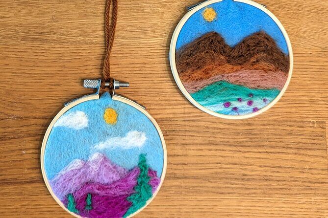 Felted Landscape Ornament Art Kit in Estes Park - Key Points
