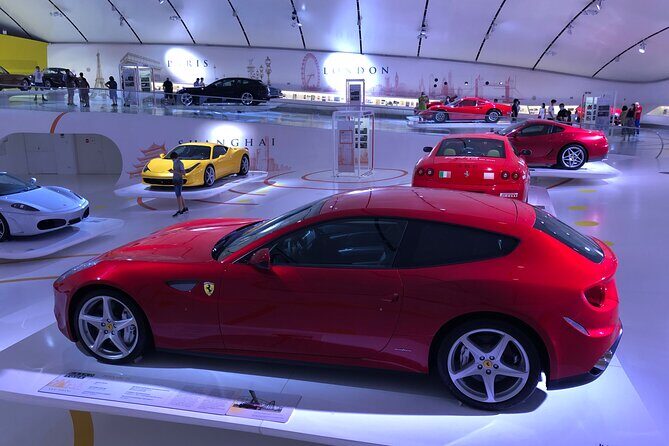 Ferrari World: Museums, Factory tour, Simulator,private transport - The Sum Up
