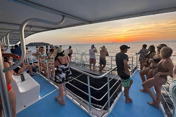 Flamingo Family Fun Catamaran Snorkel:Comfortable shaded seating - The Experience Begins at Playa Flamingo Marina