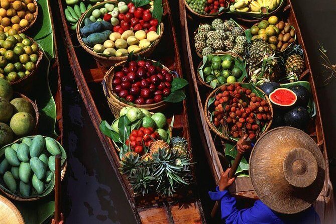 Floating Market - Train Market - Flower Market and China Town - Visiting the Damnoen Saduak Floating Market