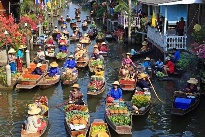 Floating Market with Wat Bang Kung Temple and the Railway Market - Exploring Bangkok’s Market Wonderland