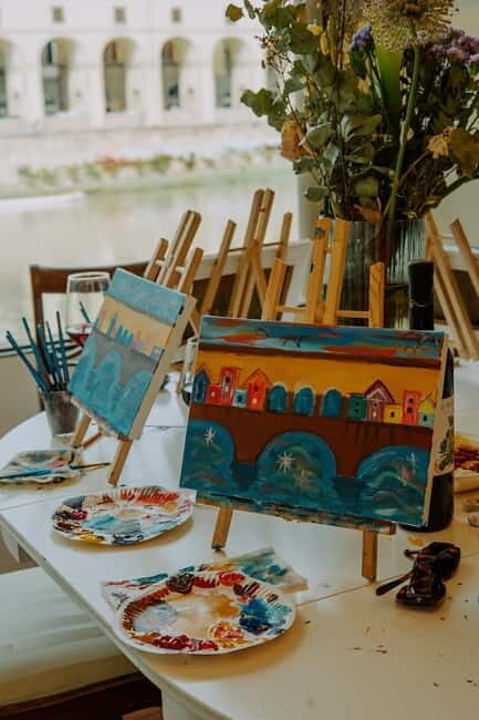 Florence: Paint&Wine with the view of Ponte Vecchio - What’s Included and How It Works
