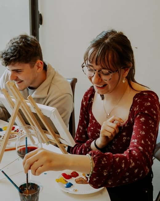 Florence: Paint&Wine with the view of Ponte Vecchio - Detailed Breakdown of the Experience