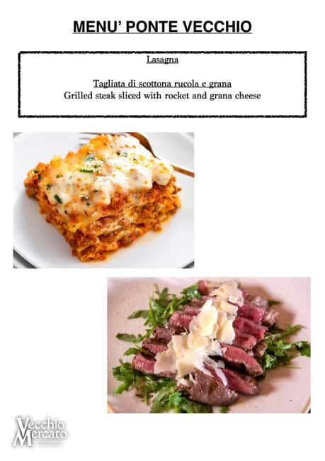 Florence: Typical Tuscan Lunch in the Heart of Florence: Ponte Vecchio Menu - Florence: Typical Tuscan Lunch in the Heart of Florence: Ponte Vecchio Menu