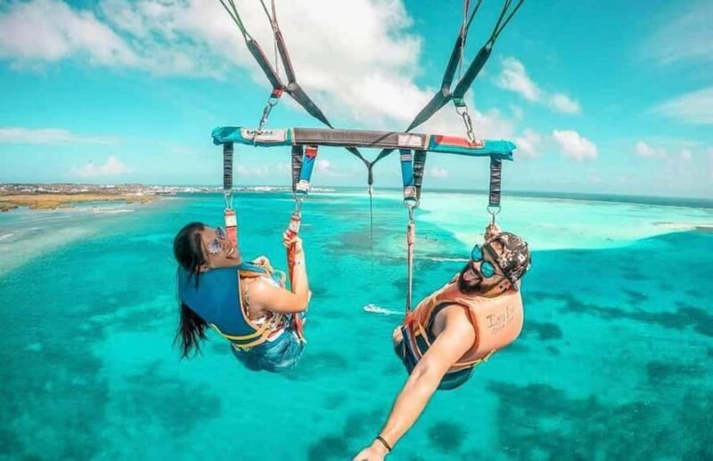 Fly over the 7-Colored Sea Parasail San Andres + Go PRO Camera Included - An In-Depth Look at the Experience